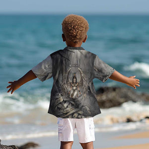 Nephthys Kid Hawaiian Shirt Mistress of the House Egyptian Goddess Wings