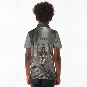 Nephthys Kid Polo Shirt Mistress of the House Egyptian Goddess Wings