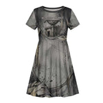 Nephthys Kid Short Sleeve Dress Mistress of the House Egyptian Goddess Wings