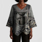 Nephthys Kimono Sleeve Blouse Mistress of the House Egyptian Goddess Wings