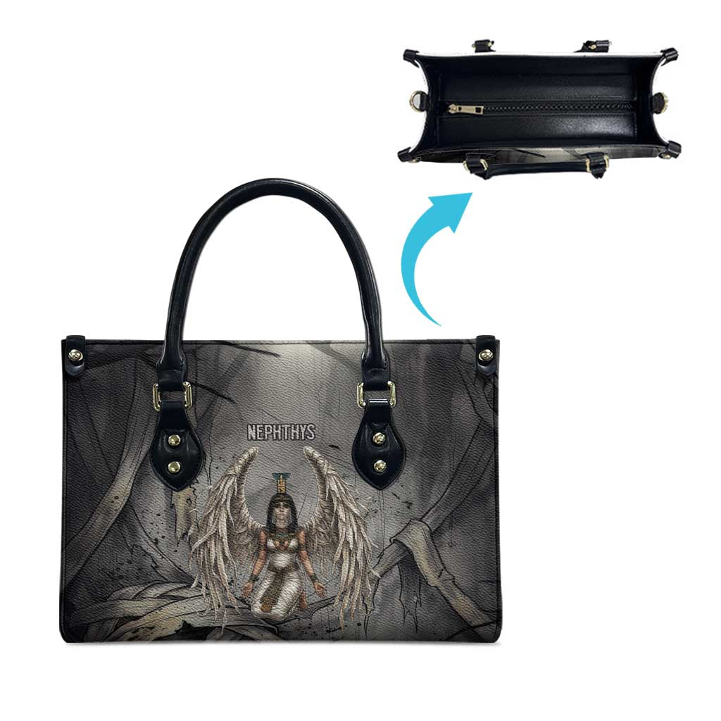Nephthys Leather Bag Mistress of the House Egyptian Goddess Wings