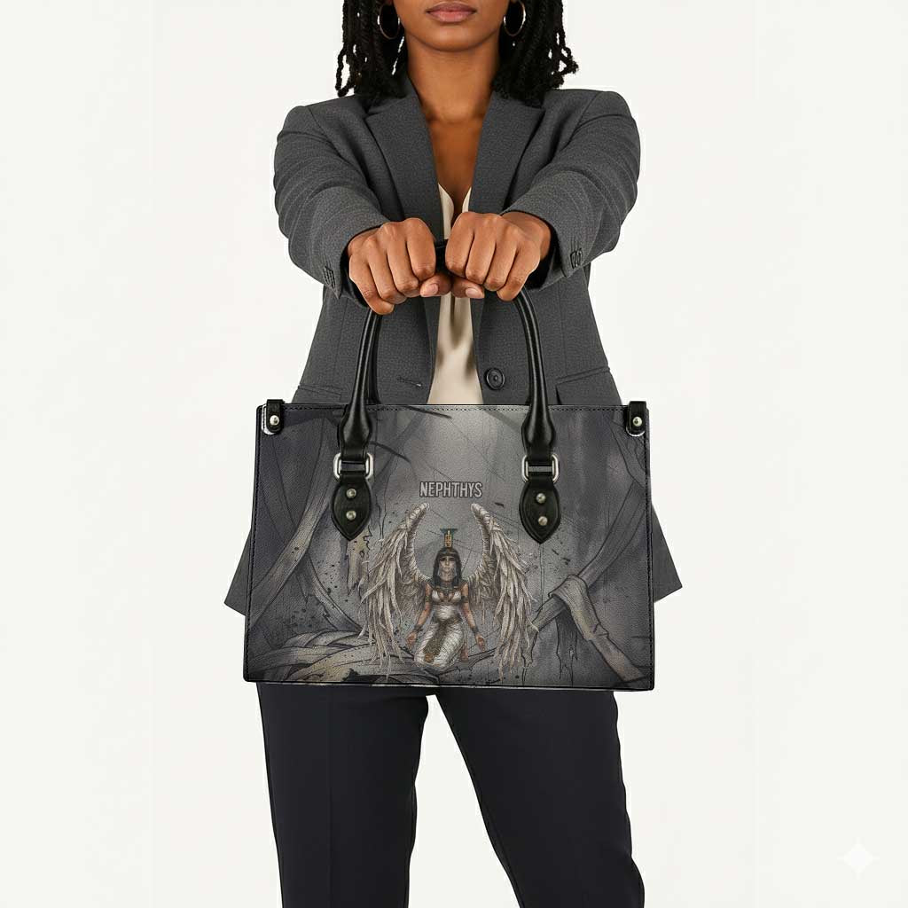 Nephthys Leather Bag Mistress of the House Egyptian Goddess Wings