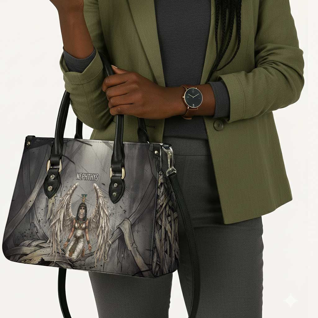 Nephthys Leather Bag Mistress of the House Egyptian Goddess Wings