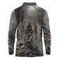 Nephthys Long Sleeve Polo Shirt Mistress of the House Egyptian Goddess Wings