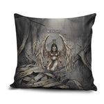 Nephthys Pillow Cover Mistress of the House Egyptian Goddess Wings