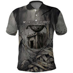 Nephthys Polo Shirt Mistress of the House Egyptian Goddess Wings
