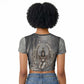 Nephthys Raglan Cropped T shirt Mistress of the House Egyptian Goddess Wings
