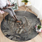Nephthys Round Carpet Mistress of the House Egyptian Goddess Wings