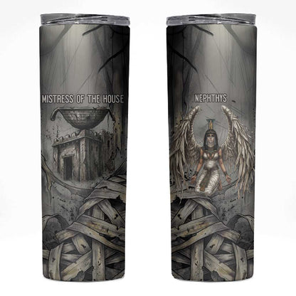 Nephthys Skinny Tumbler Mistress of the House Egyptian Goddess Wings