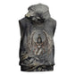 Nephthys Sleeveless Hoodie Mistress of the House Egyptian Goddess Wings