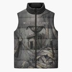 Nephthys Sleeveless Puffer Jacket Mistress of the House Egyptian Goddess Wings