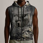 Nephthys Sleeveless Zip Hoodie Mistress of the House Egyptian Goddess Wings