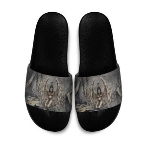 Nephthys Slide Sandals Mistress of the House Egyptian Goddess Wings