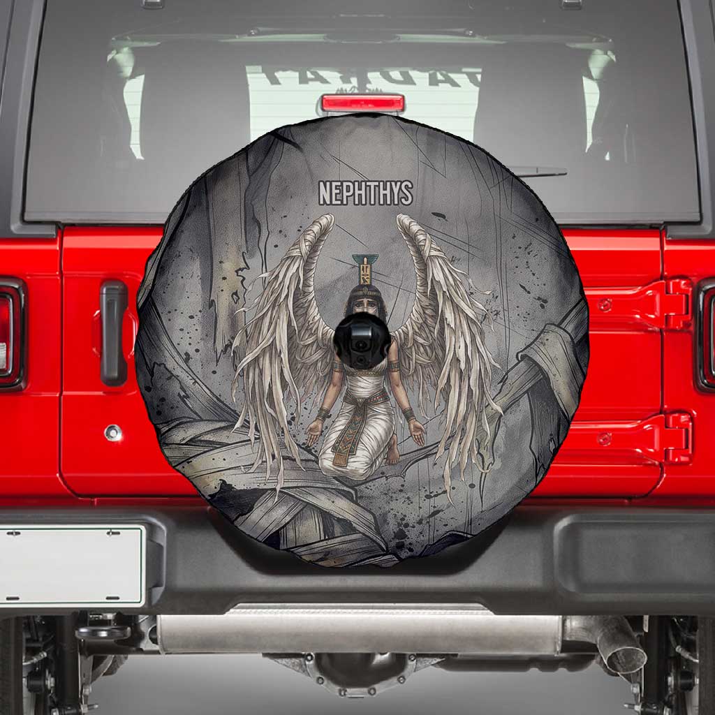 Nephthys Spare Tire Cover Mistress of the House Egyptian Goddess Wings