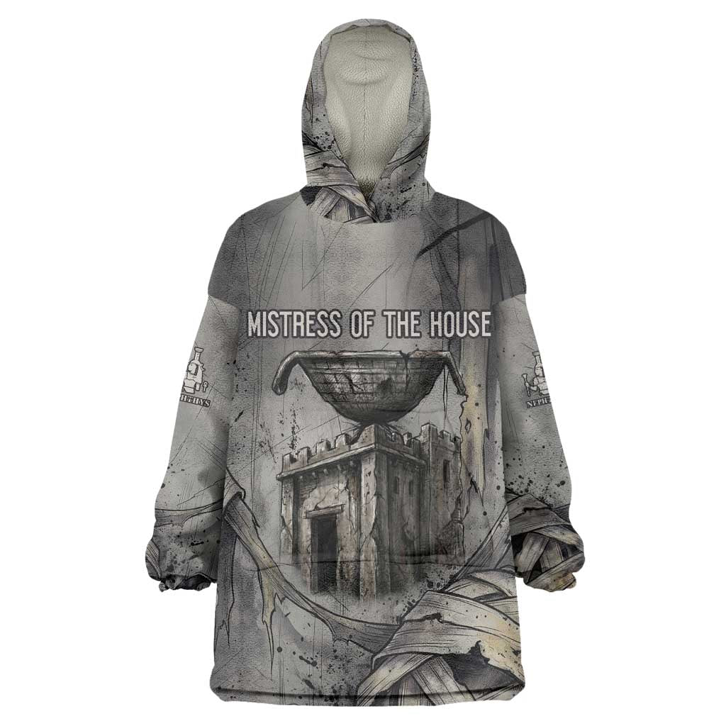 Nephthys Wearable Blanket Hoodie Mistress of the House Egyptian Goddess Wings