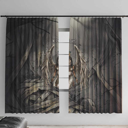 Nephthys Window Curtain Mistress of the House Egyptian Goddess Wings