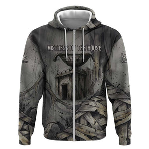 Nephthys Zip Hoodie Mistress of the House Egyptian Goddess Wings