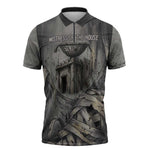 Nephthys Zipper Polo Shirt Mistress of the House Egyptian Goddess Wings