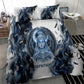 Nephthys Egyptian Bedding Set The Dark Sister Falcon Wings Moon Veil