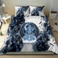 Nephthys Egyptian Bedding Set The Dark Sister Falcon Wings Moon Veil