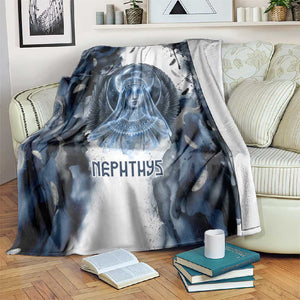 Nephthys Egyptian Blanket The Dark Sister Falcon Wings Moon Veil