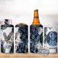 Nephthys Egyptian 4 in 1 Can Cooler Tumbler The Dark Sister Falcon Wings Moon Veil