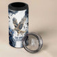 Nephthys Egyptian 4 in 1 Can Cooler Tumbler The Dark Sister Falcon Wings Moon Veil