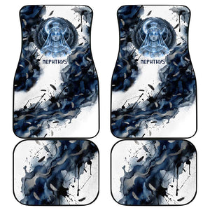 Nephthys Egyptian Car Mats The Dark Sister Falcon Wings Moon Veil