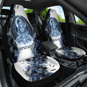 Nephthys Egyptian Car Seat Cover The Dark Sister Falcon Wings Moon Veil