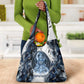 Nephthys Egyptian Grocery Bag The Dark Sister Falcon Wings Moon Veil