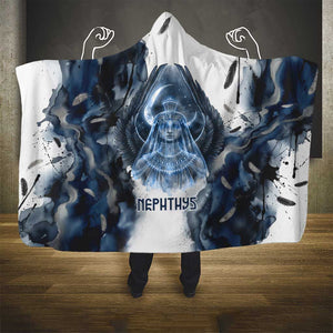 Nephthys Egyptian Hooded Blanket The Dark Sister Falcon Wings Moon Veil