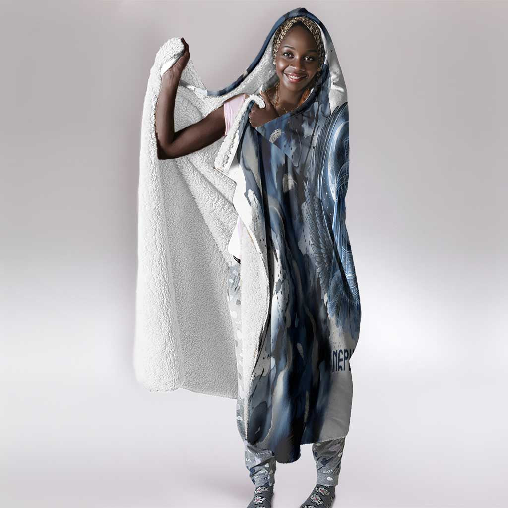 Nephthys Egyptian Hooded Blanket The Dark Sister Falcon Wings Moon Veil