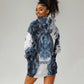 Nephthys Egyptian Hoodie Dress The Dark Sister Falcon Wings Moon Veil
