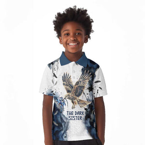 Nephthys Egyptian Kid Polo Shirt The Dark Sister Falcon Wings Moon Veil