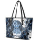 Nephthys Egyptian Leather Tote Bag The Dark Sister Falcon Wings Moon Veil