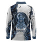 Nephthys Egyptian Long Sleeve Polo Shirt The Dark Sister Falcon Wings Moon Veil