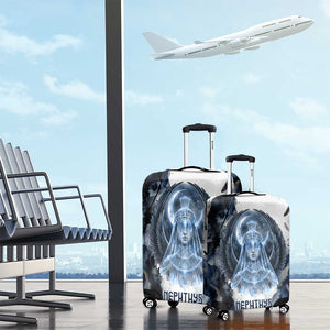 Nephthys Egyptian Luggage Cover The Dark Sister Falcon Wings Moon Veil