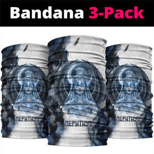 Nephthys Egyptian Neck Gaiter The Dark Sister Falcon Wings Moon Veil