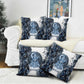 Nephthys Egyptian Pillow Cover The Dark Sister Falcon Wings Moon Veil