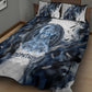 Nephthys Egyptian Quilt Bed Set The Dark Sister Falcon Wings Moon Veil
