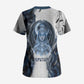 Nephthys Egyptian Scrub Top The Dark Sister Falcon Wings Moon Veil