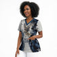 Nephthys Egyptian Scrub Top The Dark Sister Falcon Wings Moon Veil