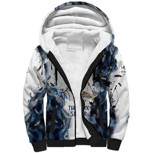 Nephthys Egyptian Sherpa Hoodie The Dark Sister Falcon Wings Moon Veil