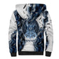 Nephthys Egyptian Sherpa Hoodie The Dark Sister Falcon Wings Moon Veil