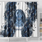 Nephthys Egyptian Shower Curtain The Dark Sister Falcon Wings Moon Veil