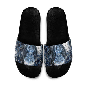 Nephthys Egyptian Slide Sandals The Dark Sister Falcon Wings Moon Veil