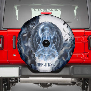 Nephthys Egyptian Spare Tire Cover The Dark Sister Falcon Wings Moon Veil