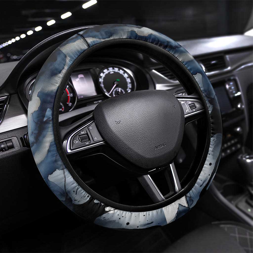 Nephthys Egyptian Steering Wheel Cover The Dark Sister Falcon Wings Moon Veil