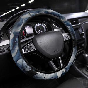 Nephthys Egyptian Steering Wheel Cover The Dark Sister Falcon Wings Moon Veil