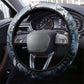 Nephthys Egyptian Steering Wheel Cover The Dark Sister Falcon Wings Moon Veil